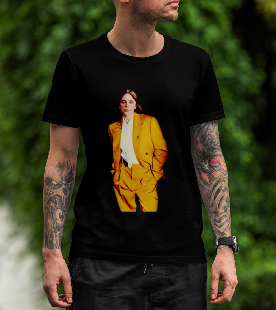 Billie Eilish Yellow Suit Fashion T-Shirt