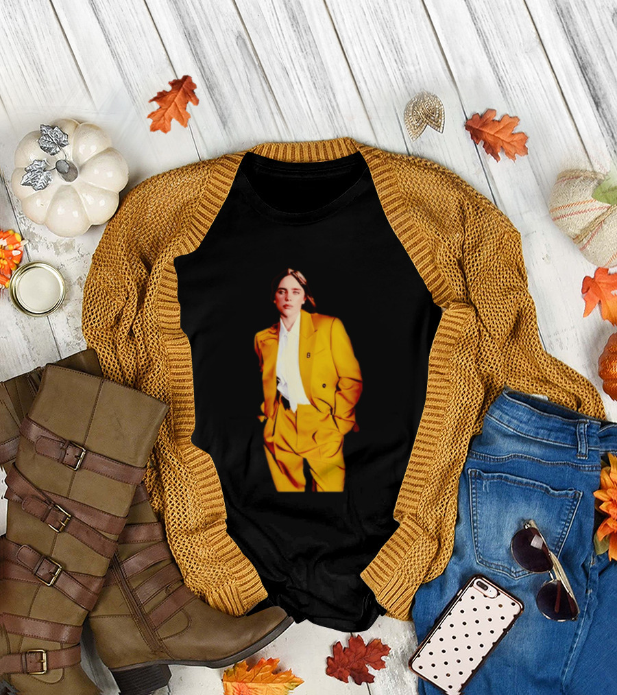 Billie Eilish Yellow Suit Fashion T-Shirt