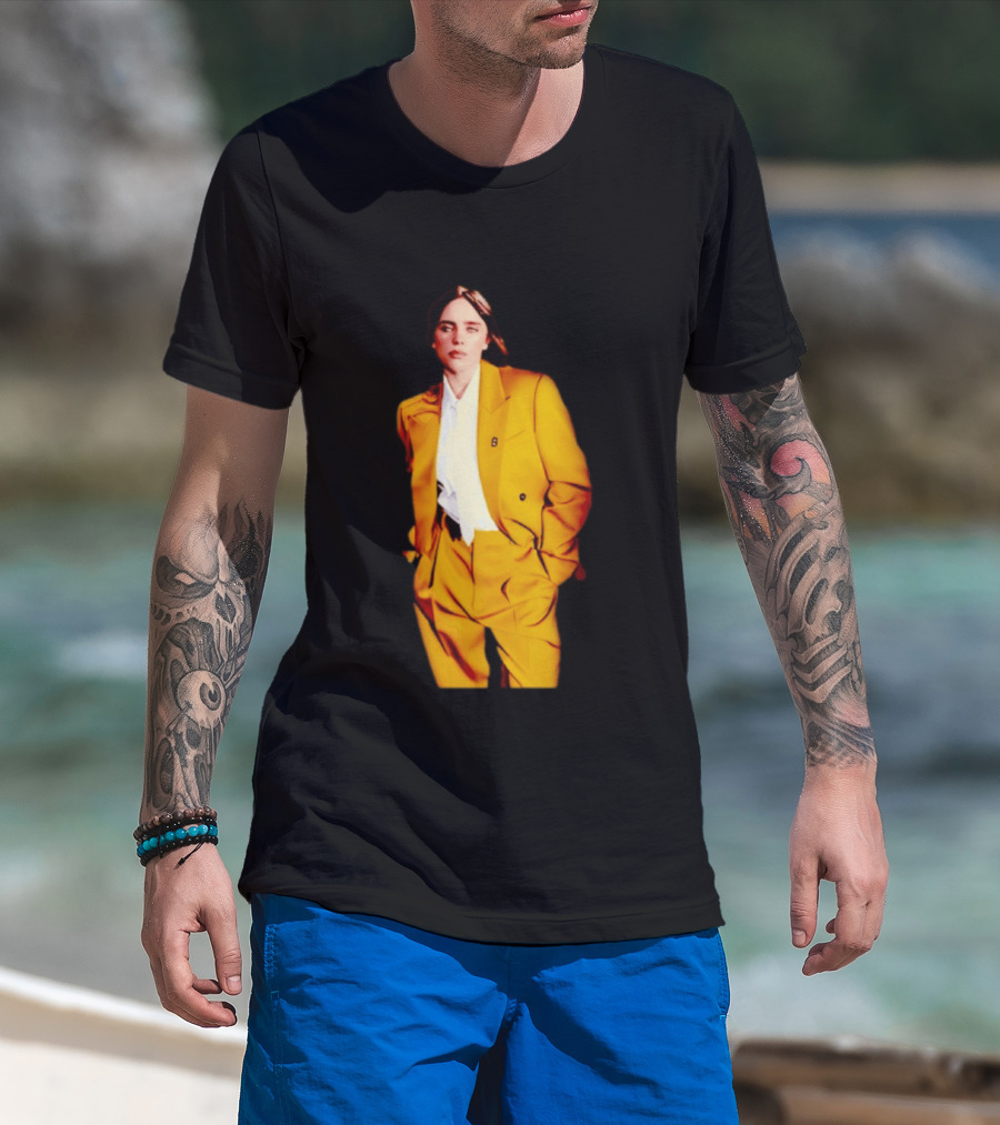Billie Eilish Yellow Suit Fashion T-Shirt