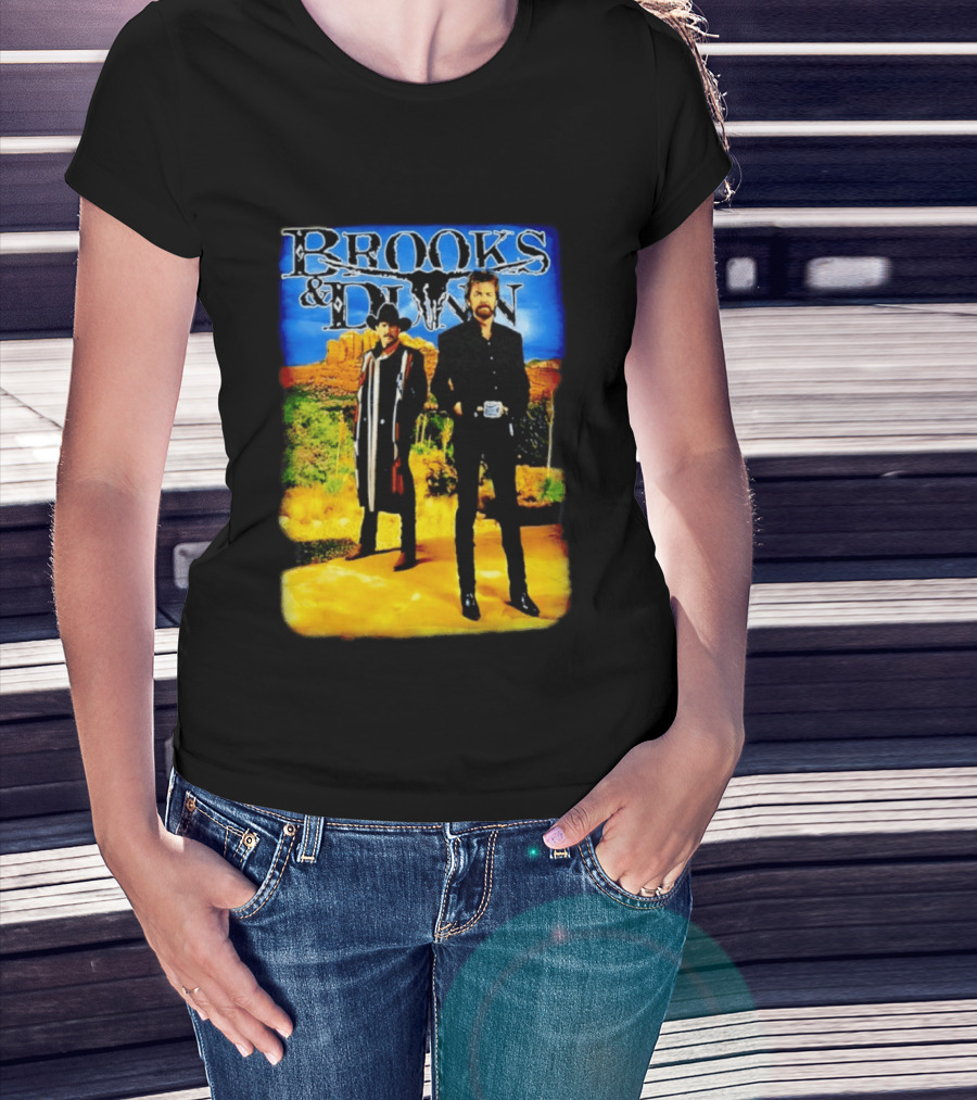 Brooks And Dunn Western Style Desert T-Shirt