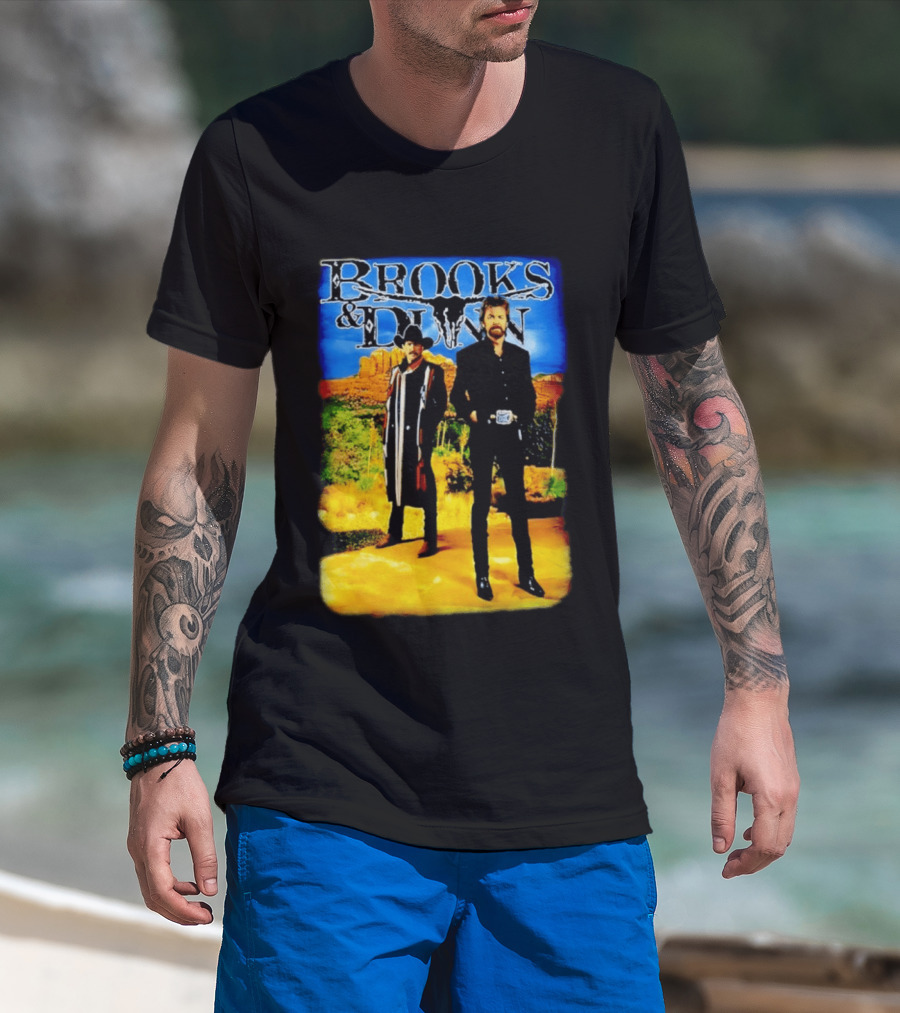 Brooks And Dunn Western Style Desert T-Shirt
