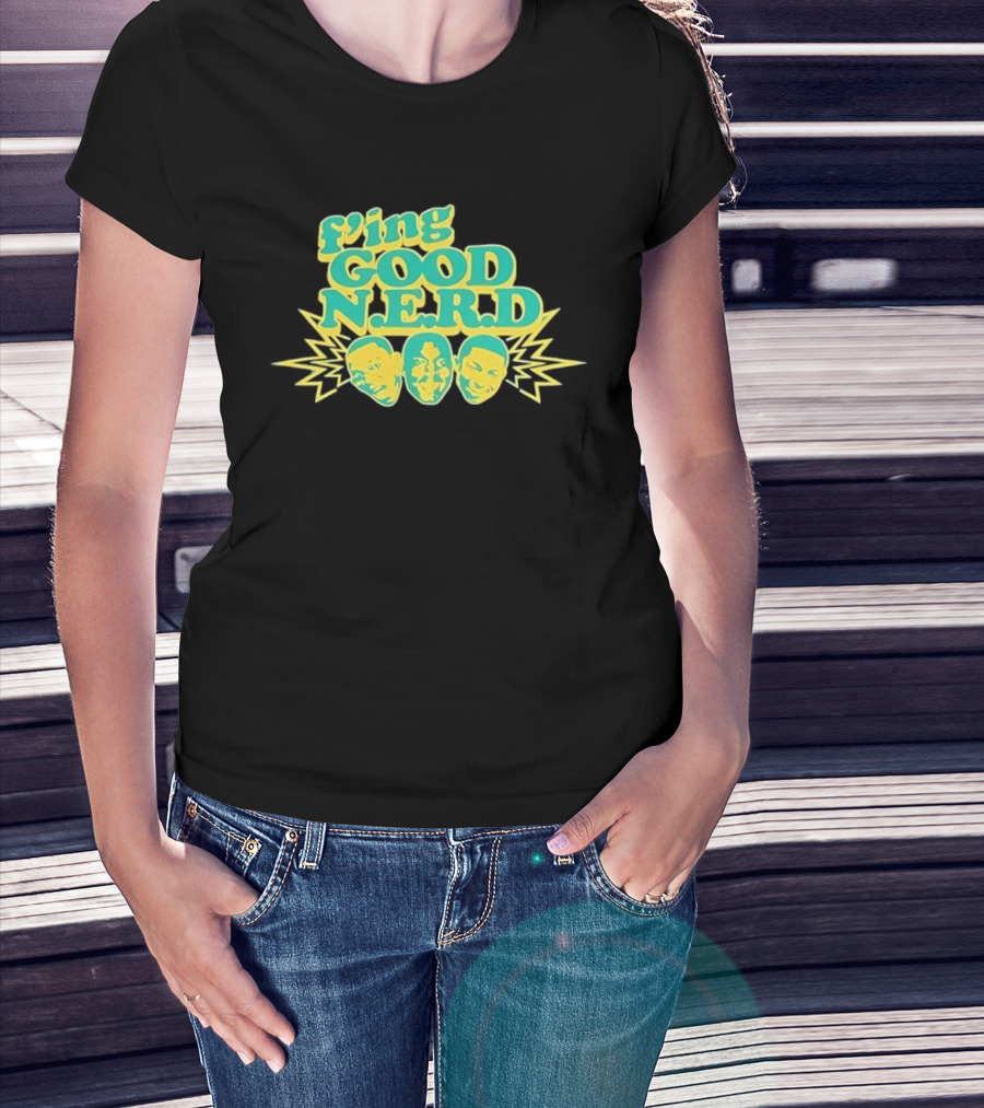 F'ing Good N.E.R.D Faces And Lightning T-Shirt