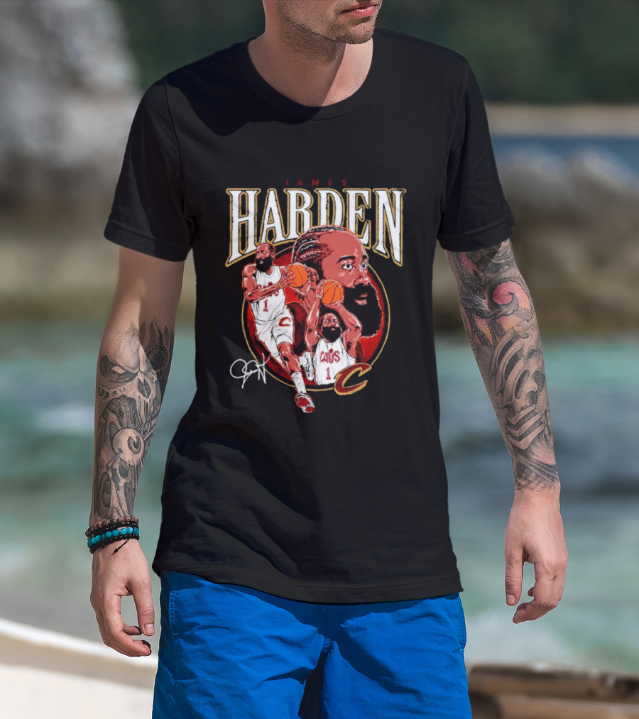 James Harden Cavs Basketball Legend Cleveland Number One T-Shirt