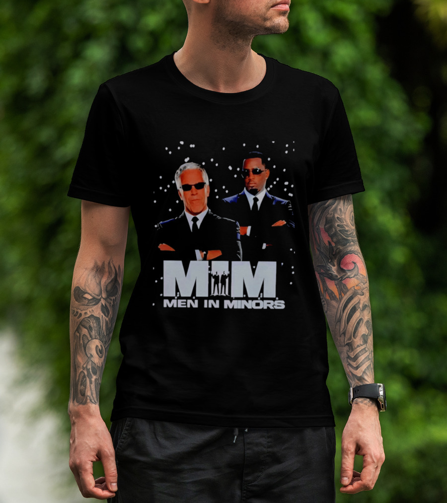 Men In Minors MIM Jeffrey Epstein Sean Combs T-Shirt