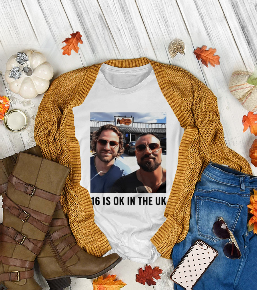 Adam Page Marty Scurll Cracker Barrel 16 Is OK in the UK T-Shirt