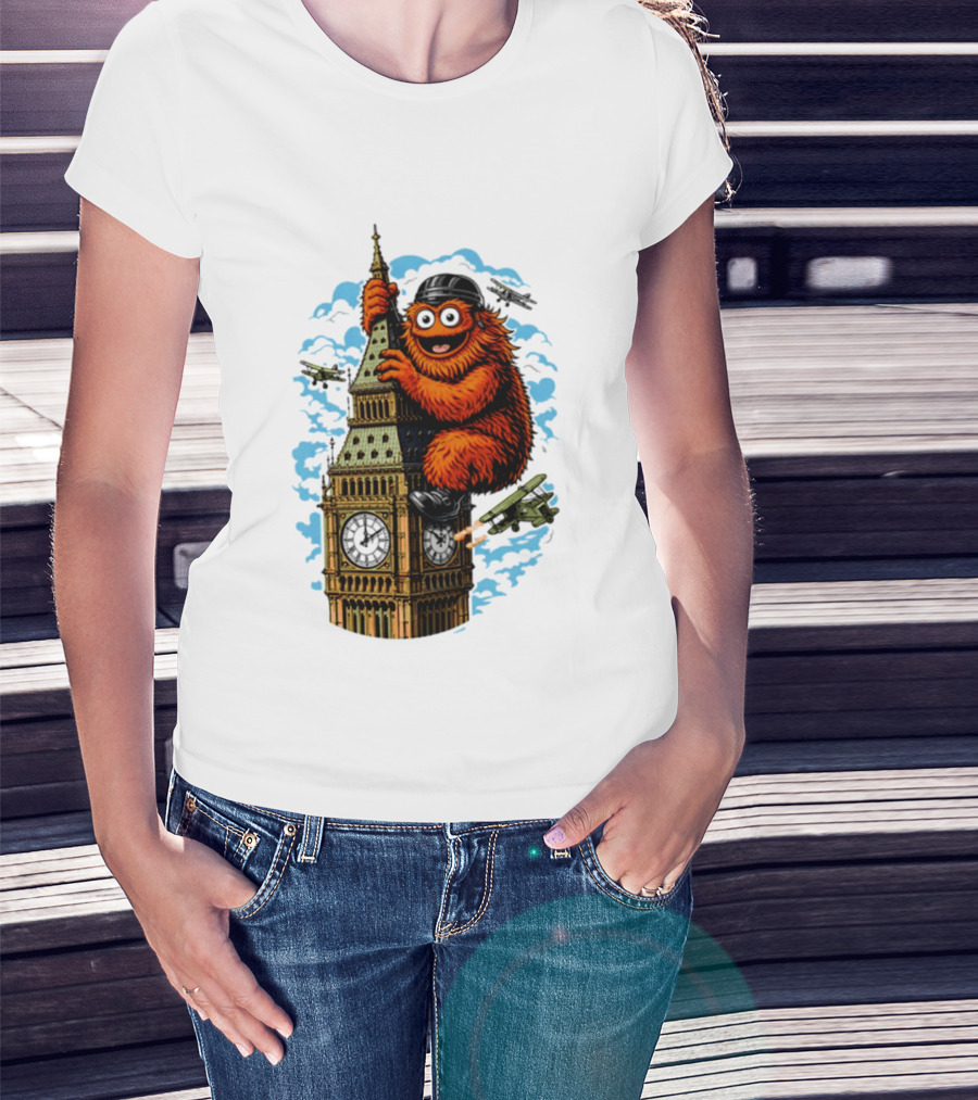 Big Ben Gritty Kong Philadelphia Hockey Clash T-Shirt