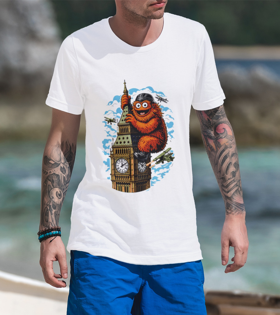 Big Ben Gritty Kong Philadelphia Hockey Clash T-Shirt