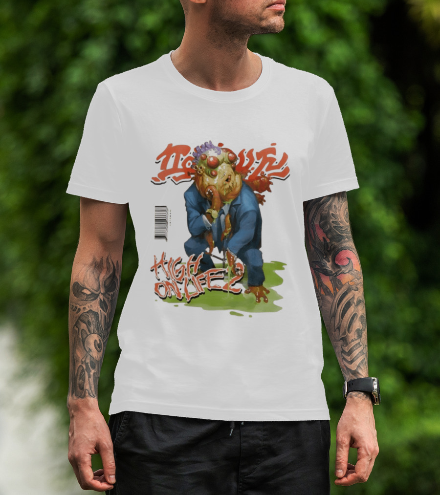 High On Life 2 Magazine Cover Alien Character In Suit Energetic T-Shirt