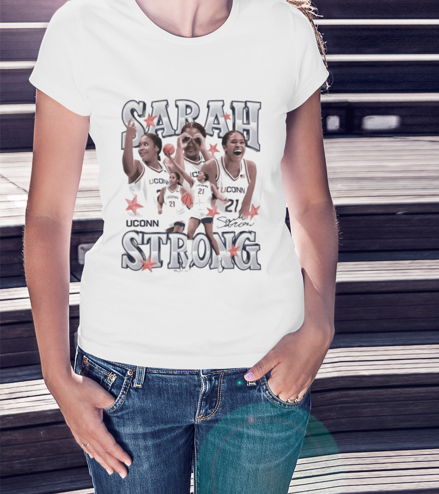Sarah Strong UConn Huskies Basketball Stars Team Spirit T-Shirt
