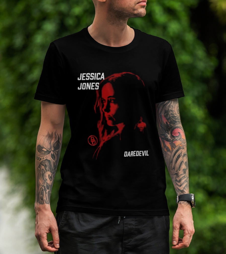 Jessica Jones Daredevil Season 2 Matt Murdock Red Shadow Face T-Shirt