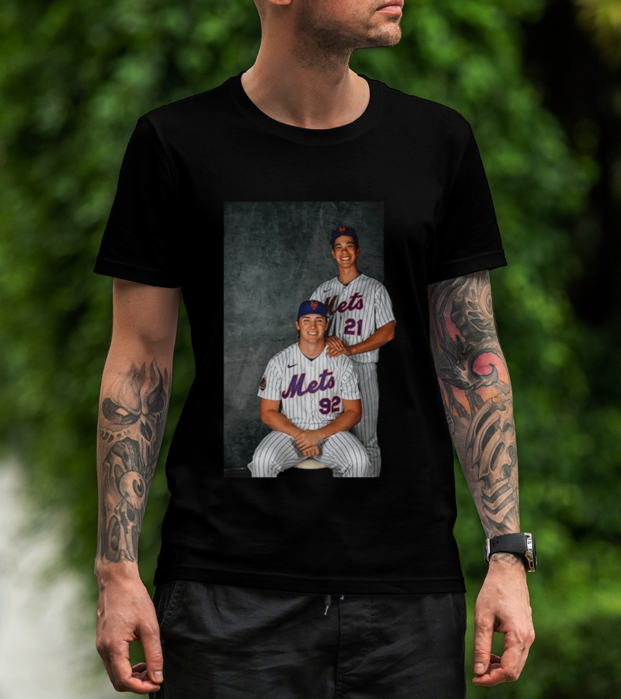 New York Mets Jonathan Pintaro Jonah Tong Step Brother Team Players T-Shirt