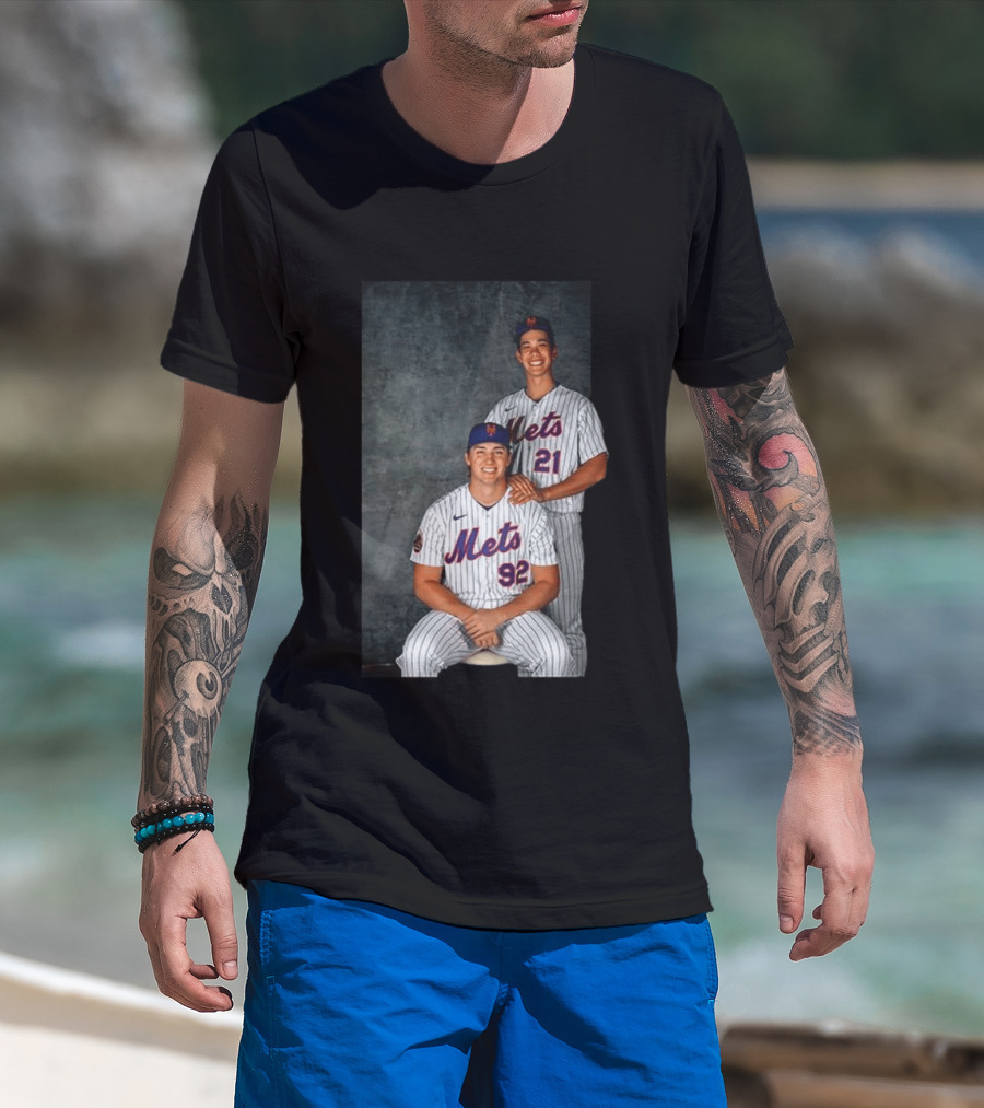 New York Mets Jonathan Pintaro Jonah Tong Step Brother Team Players T-Shirt