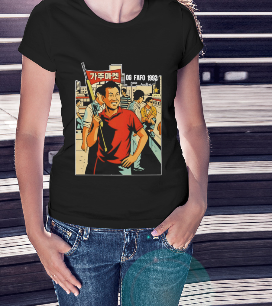 Gaju Market California OG FAFO 1992 Retro Vibe Scene T-Shirt
