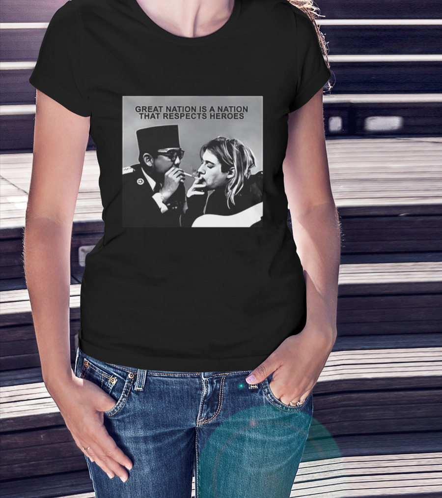 Great Nation Respects Heroes Iconic Figure Meeting T-Shirt