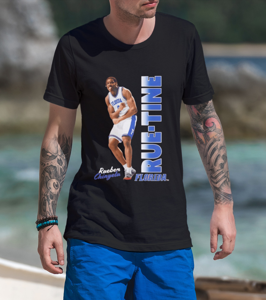 Rueben Chinyelu Florida Gators Rue Tine Basketball T-Shirt