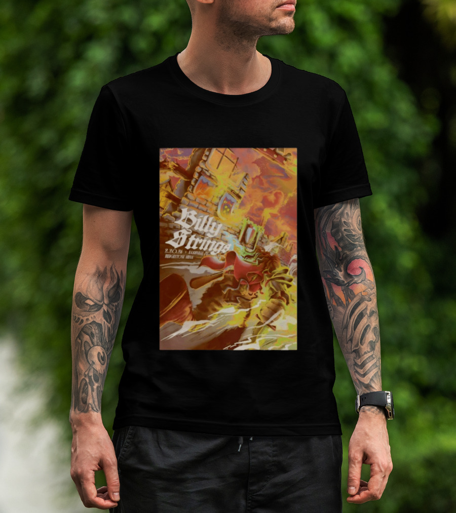 Billy Strings Bridgestone Arena Nashville TN February 20 2026 Castle Fire Fantasy T-Shirt