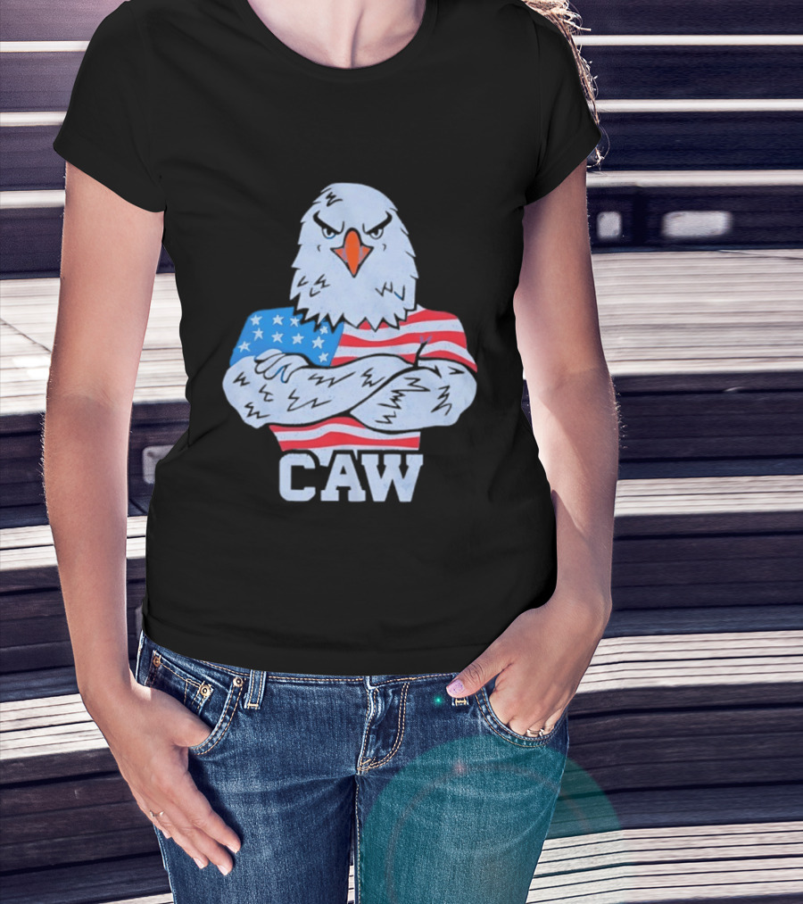 Eagle Caw American Flag Stars And Stripes T-Shirt