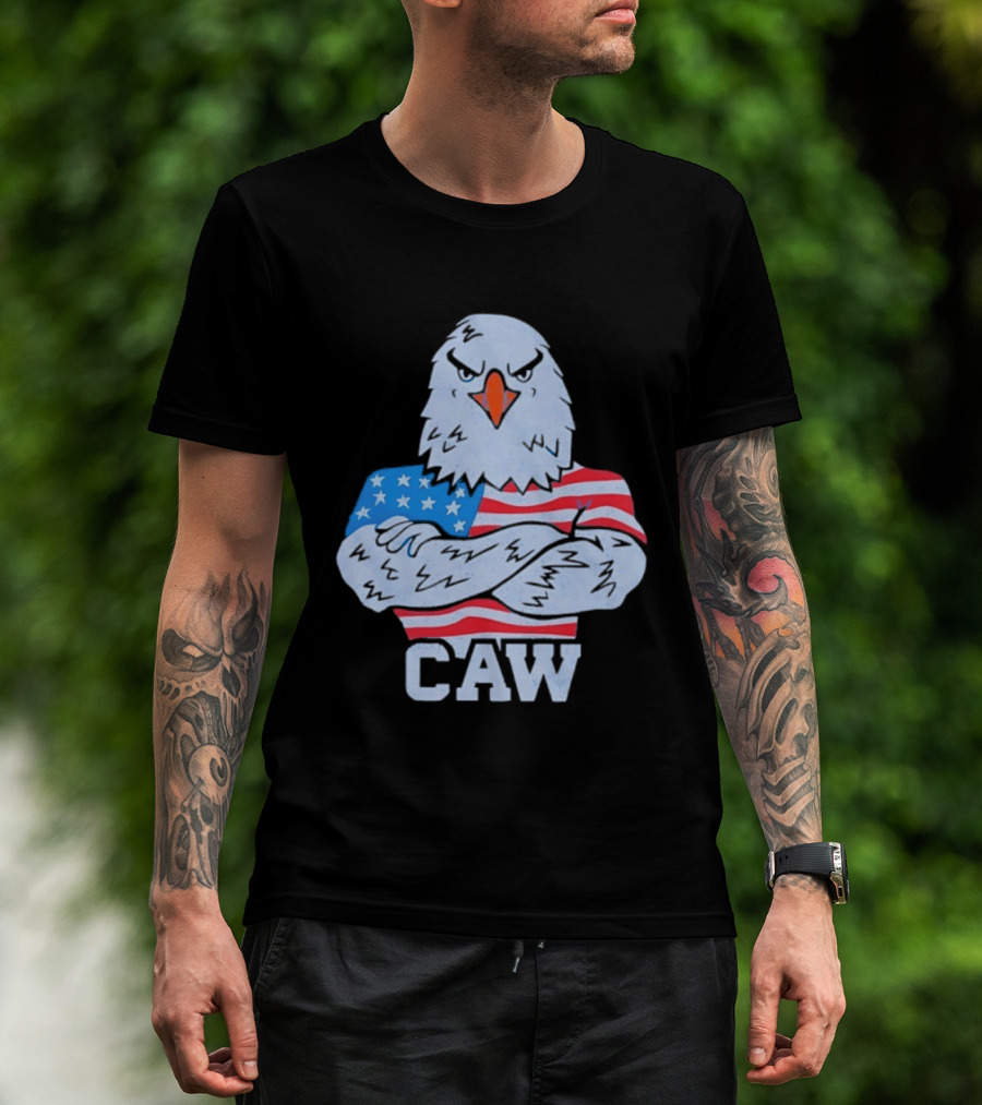 Eagle Caw American Flag Stars And Stripes T-Shirt