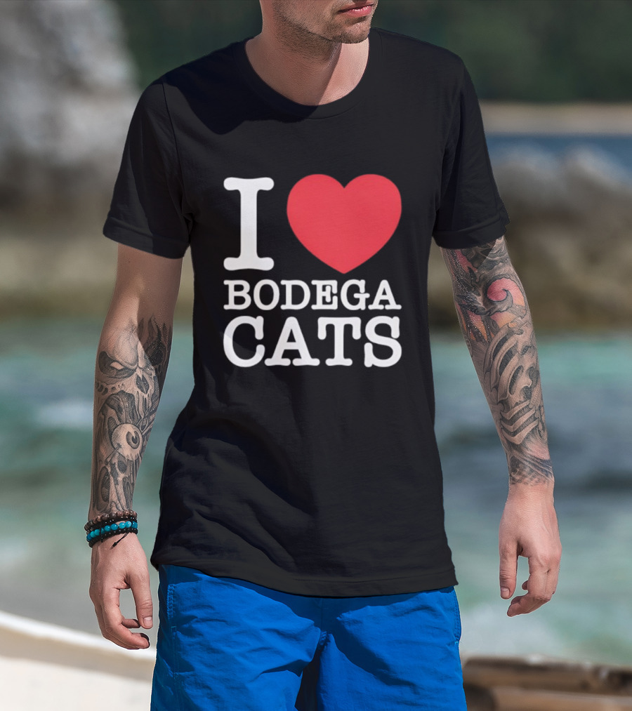 I Love Bodega Cats T-Shirt