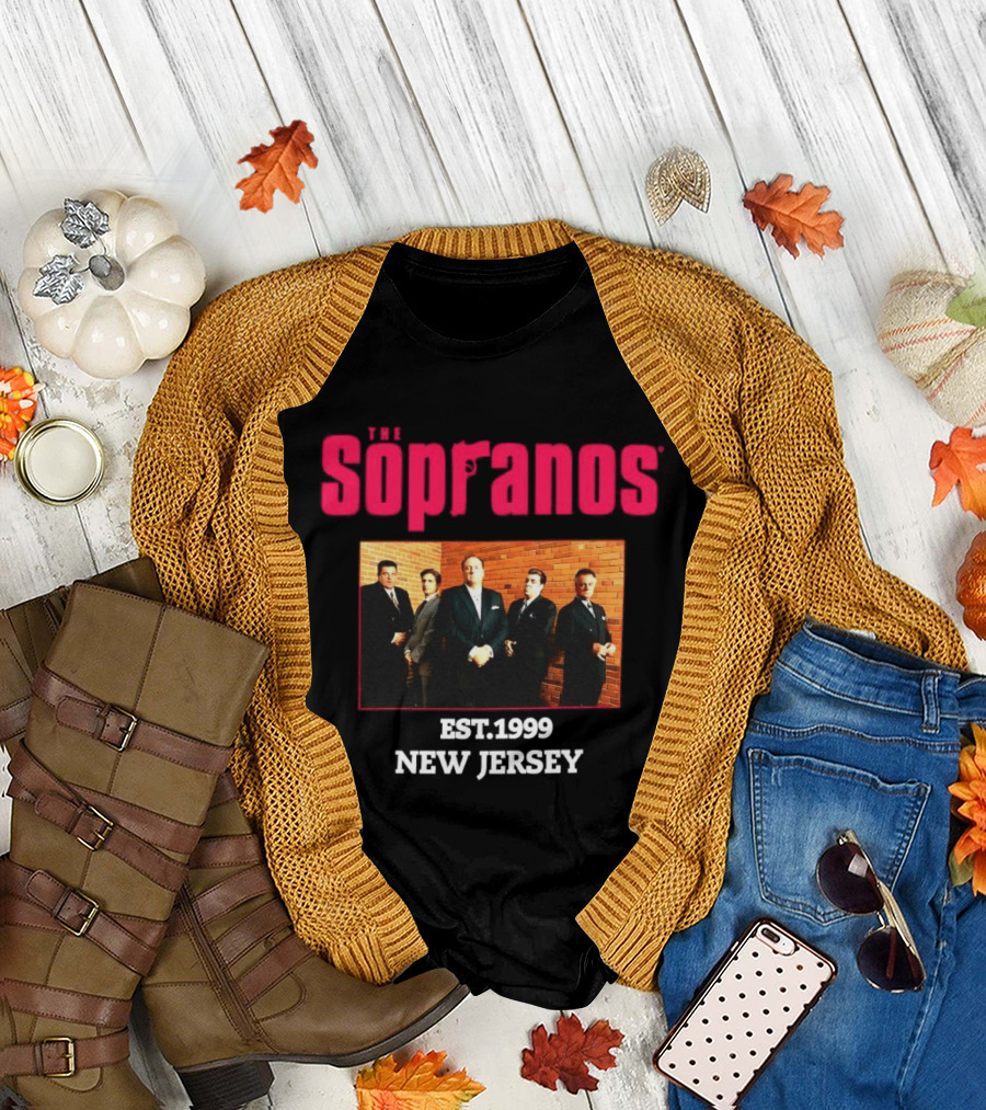 Sopranos Est 1999 New Jersey Cast Photo T-Shirt