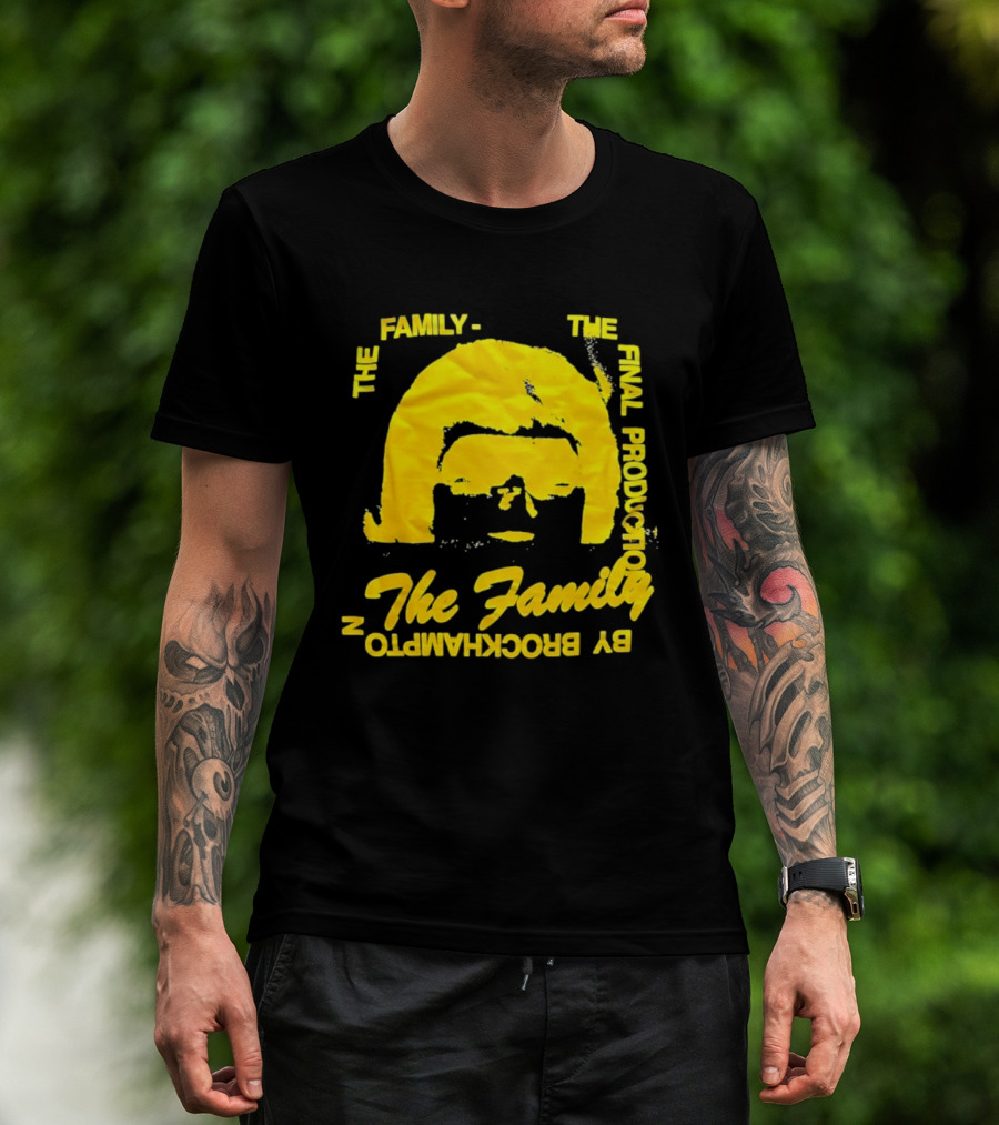 The Family The Final Production By Brockhampton Face Silhouette Yellow T-Shirt