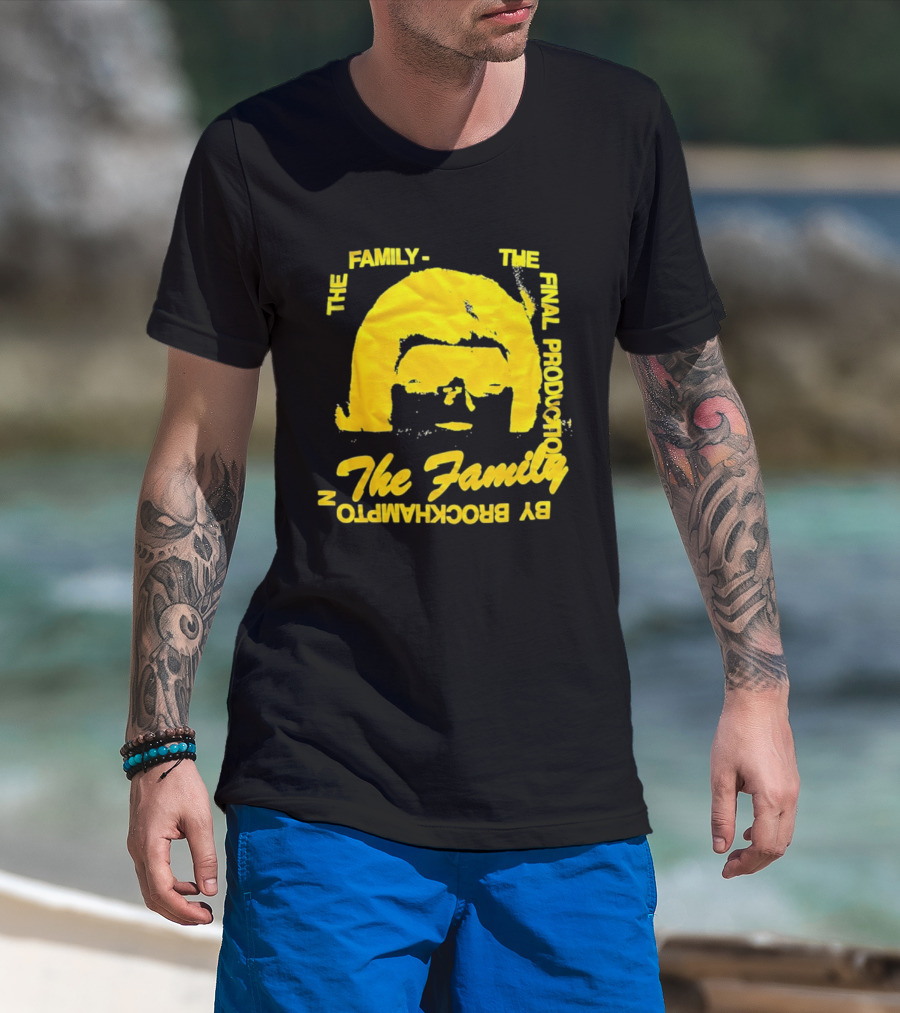 The Family The Final Production By Brockhampton Face Silhouette Yellow T-Shirt