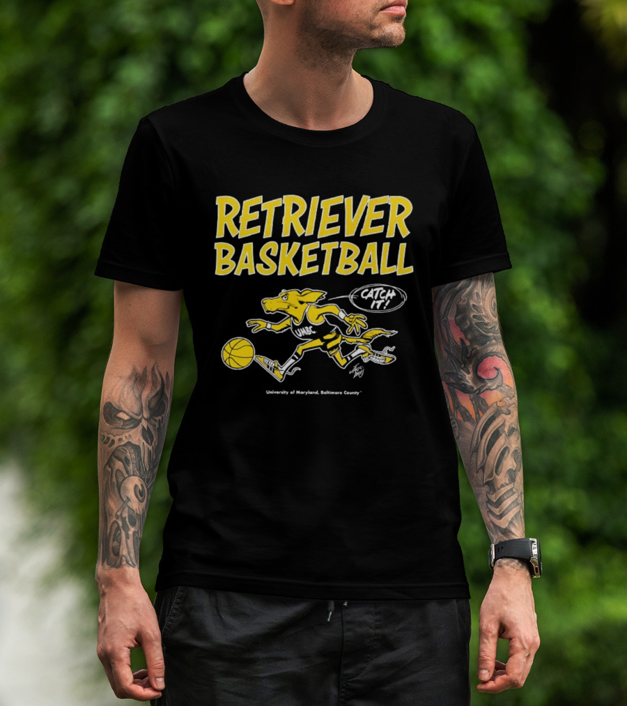 Retriever Basketball Catch It UMBC Retrievers University Of Maryland Baltimore County T-Shirt