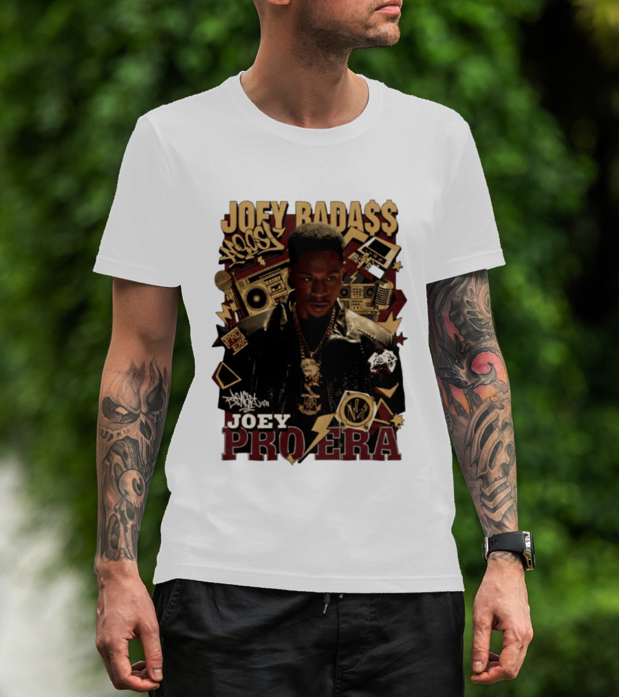 Joey Badass Pro Era Hip Hop Retro Style Collage T-Shirt