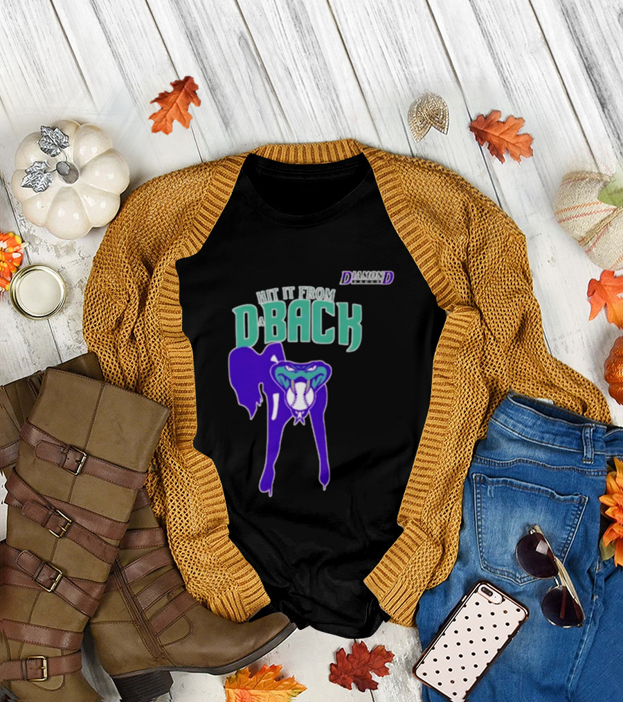 Hit It From D Back Arizona Baseball T-Shirt