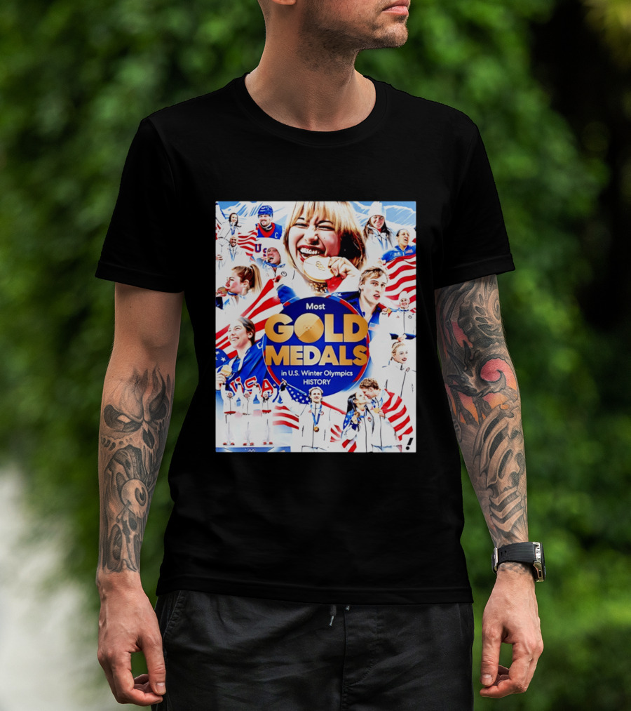 Most Gold Medals In U.S. Winter Olympics History 2026 T-Shirt