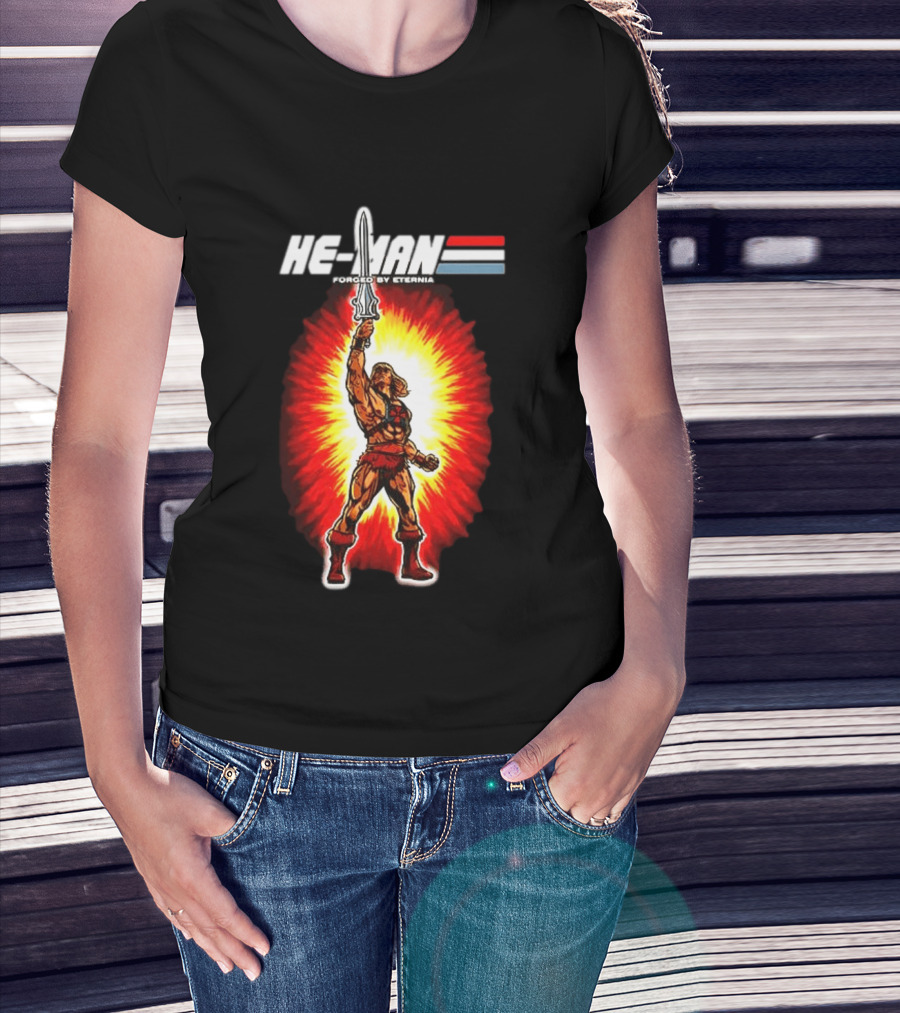 He Man Forged By Eternia Masters Of The Universe Power Sword Blast T-Shirt