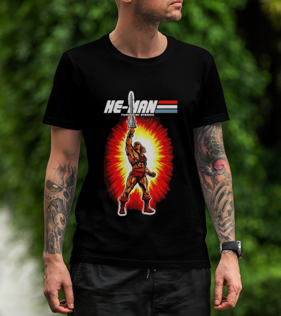 He Man Forged By Eternia Masters Of The Universe Power Sword Blast T-Shirt