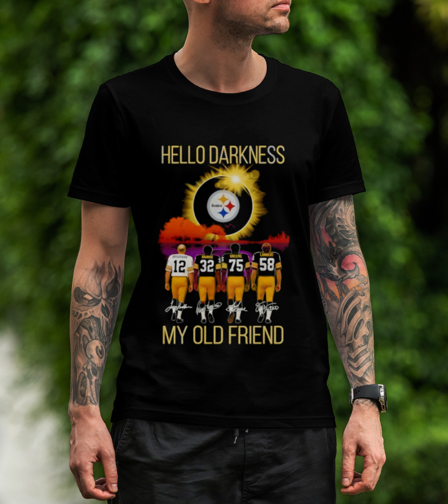 Pittsburgh Steelers Players Hello Darkness My Old Friend T-Shirt
