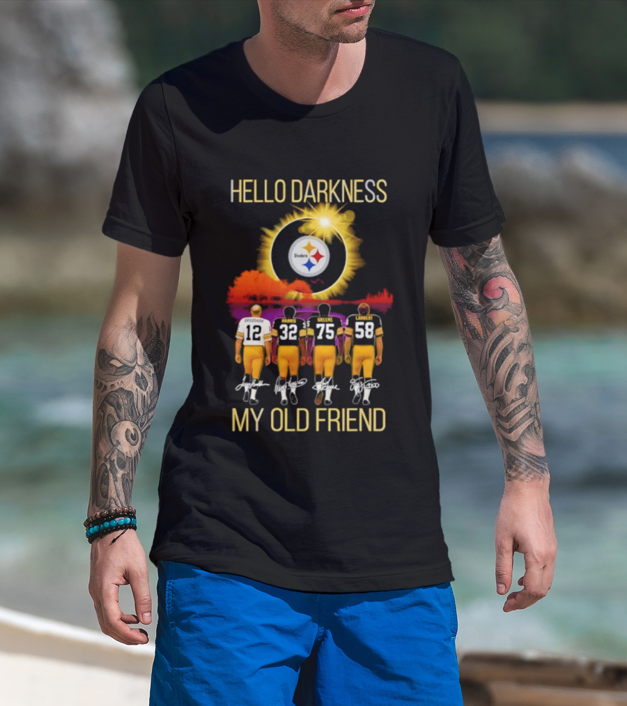 Pittsburgh Steelers Players Hello Darkness My Old Friend T-Shirt