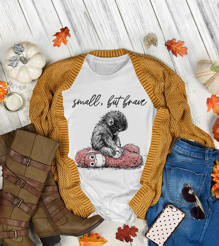 Small But Brave Punch Baby Monkey Overpowers Red Creature T-Shirt