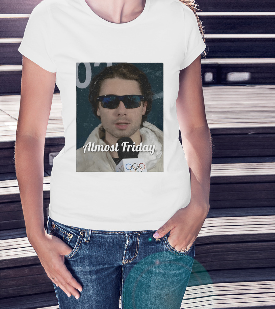 Quinn Hughes Almost Friday Olympics Sunglasses Interview T-Shirt