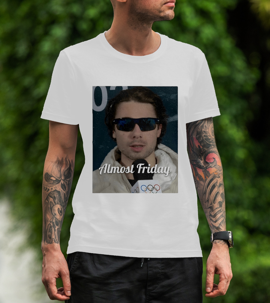 Quinn Hughes Almost Friday Olympics Sunglasses Interview T-Shirt