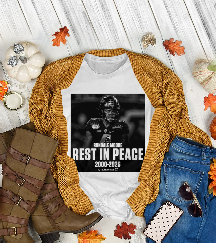 Rondale Moore RIP 2000 2026 Football Tribute Purdue Spieler T-Shirt