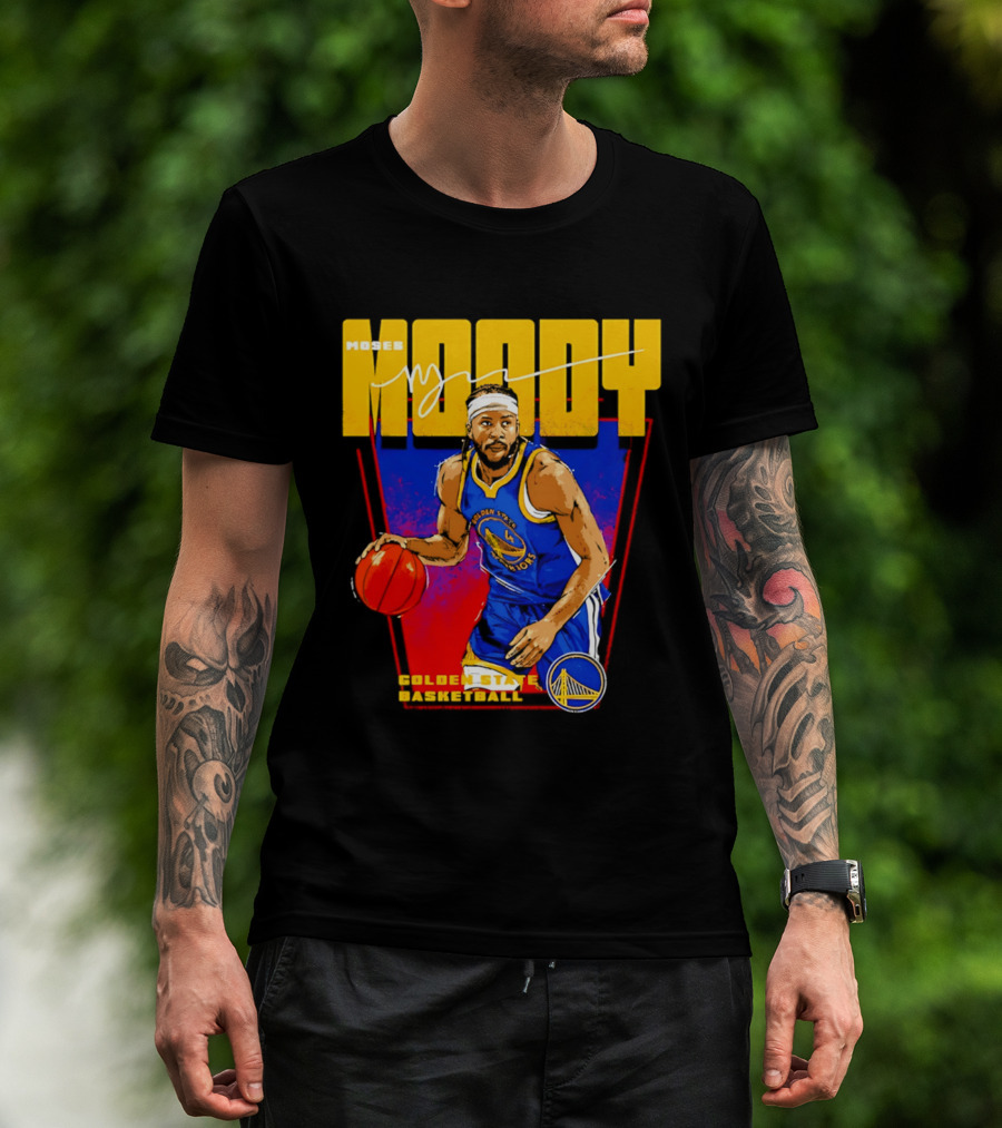 Moses Moody Golden State Warriors Basketball T-Shirt
