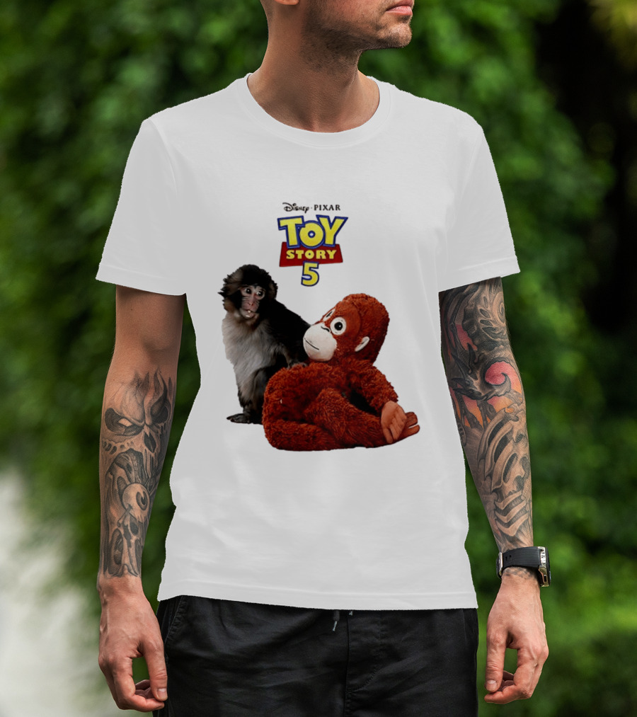 Disney Pixar Toy Story 5 Macaco Punch Stuffed Monkey T-Shirt