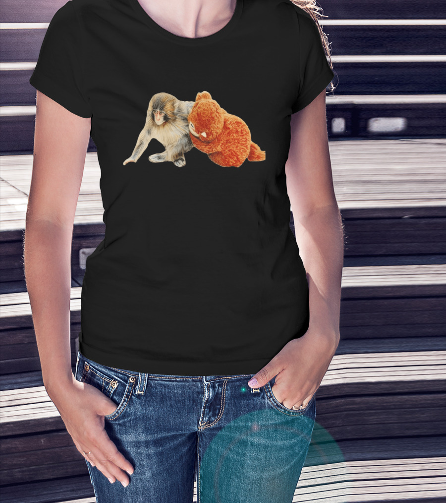 Lonely Punch Baby Monkey Duo T-Shirt