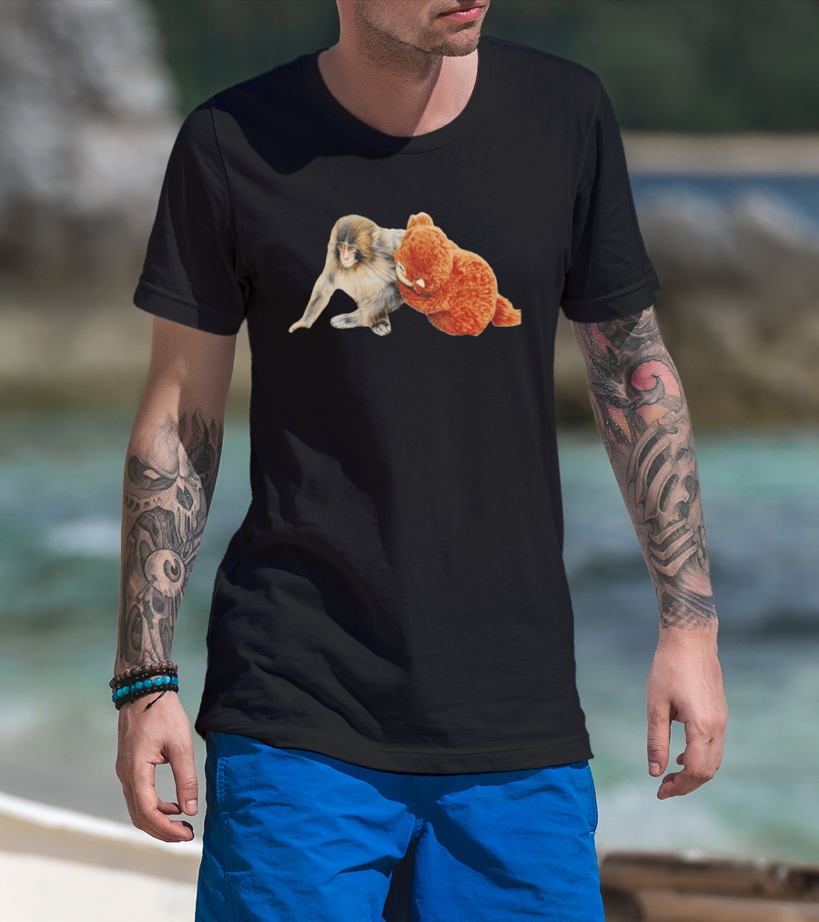 Lonely Punch Baby Monkey Duo T-Shirt