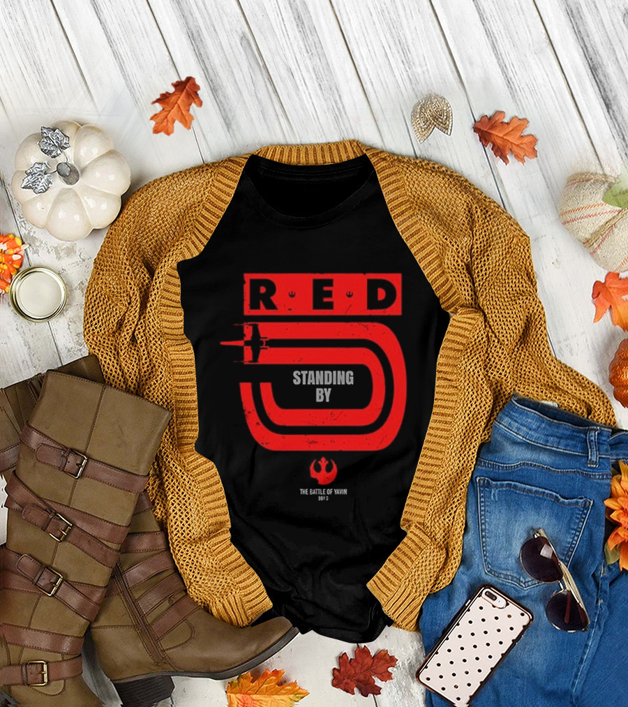 Red 5 Standing By The Battle of Yavin Star Wars T-Shirt