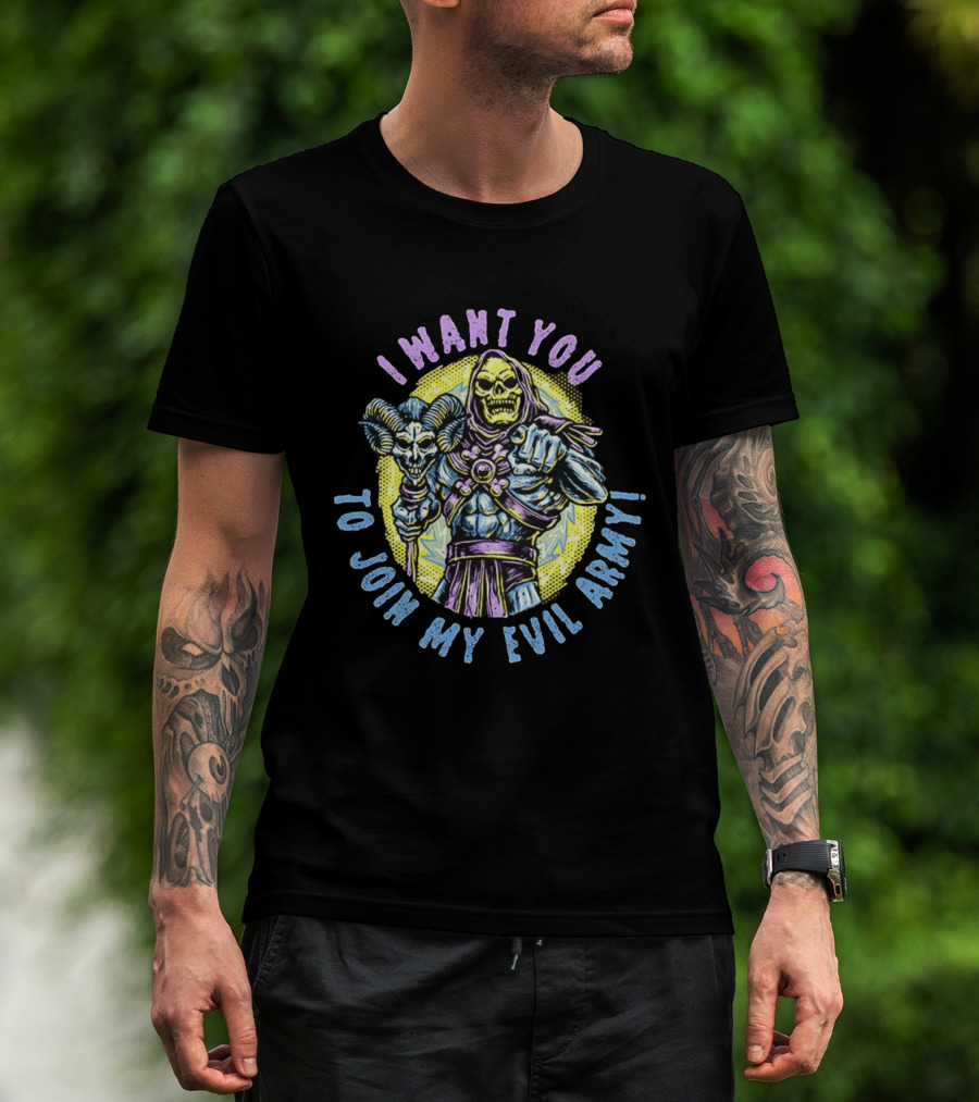 Skeletor I Want You To Join My Evil Army Masters Of The Universe T-Shirt