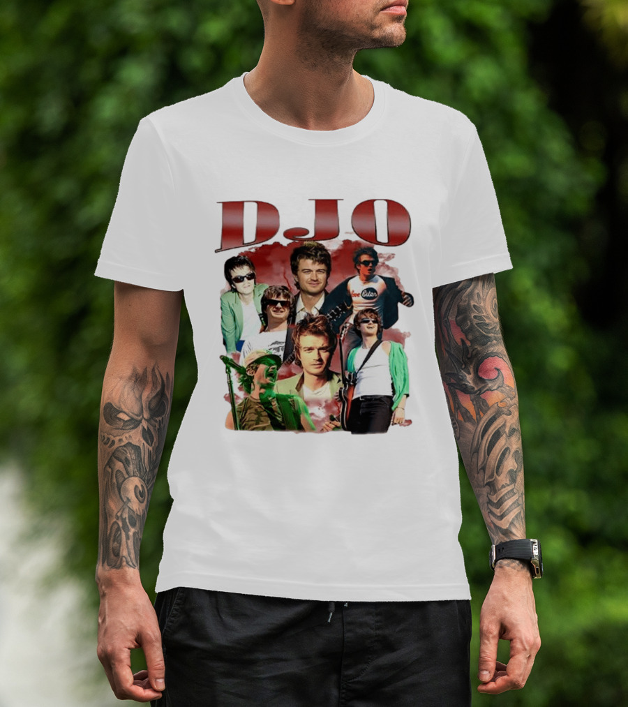 DJO Bootleg Vintage Retro Music Collage T-Shirt