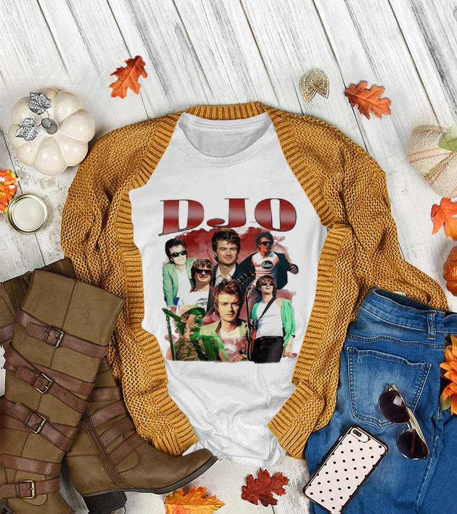 DJO Bootleg Vintage Retro Music Collage T-Shirt