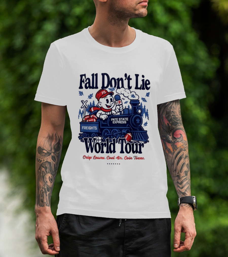 Fall Don't Lie World Tour Freight Train Cross Country Express Morning Edition T-Shirt