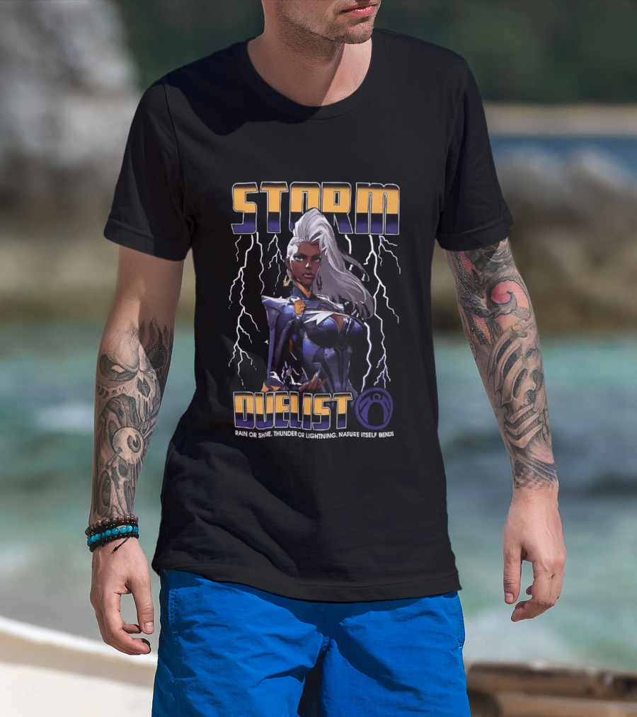 Storm Duelist Rain Or Shine Thunder Or Lightning Nature Itself Bends T-Shirt