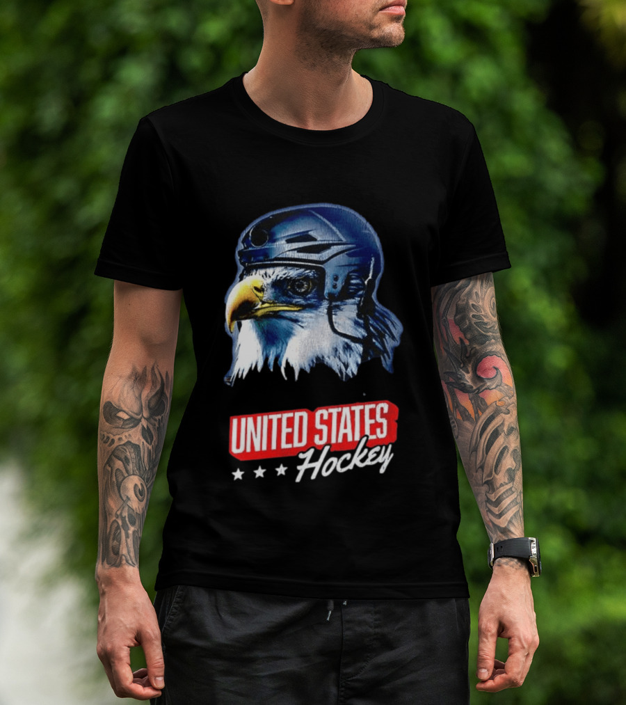 United States Hockey Eagle Milano Cortina 2026 Winter Olympics T-Shirt