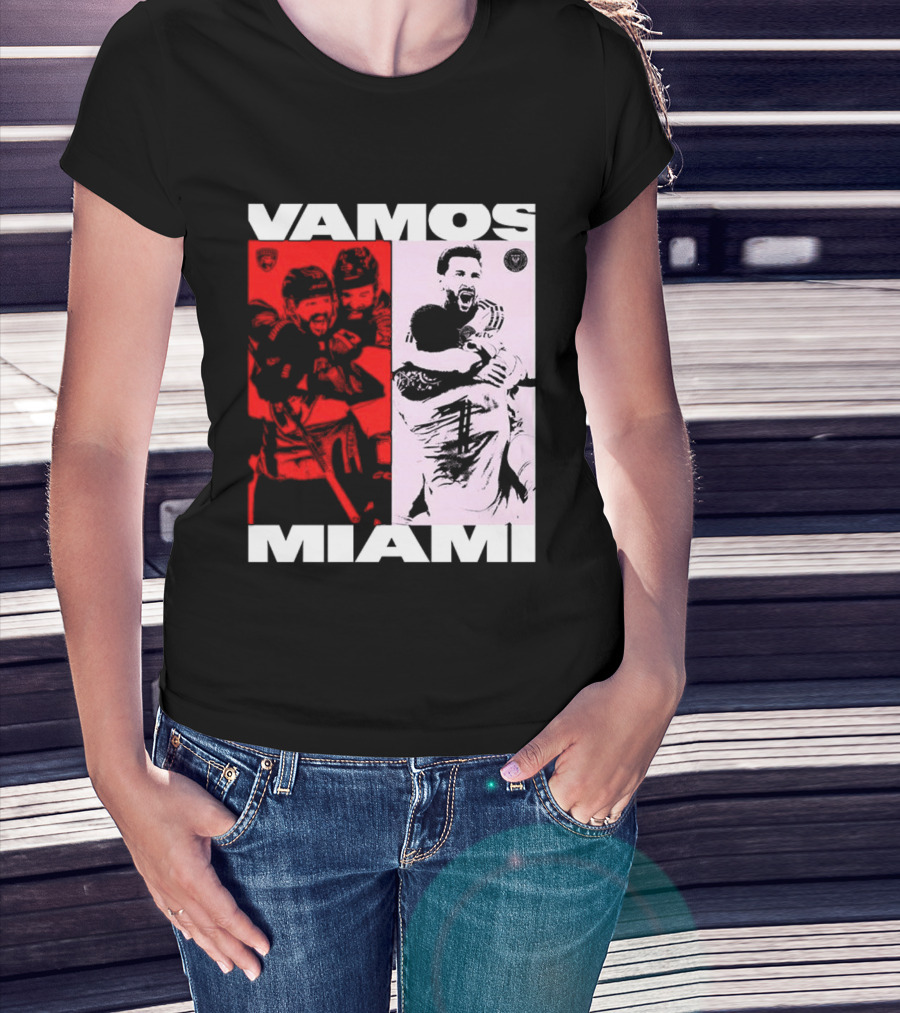 Vamos Miami Soccer Team Celebration Iconic Moments T-Shirt